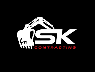 SK Contracting  logo design by PRN123