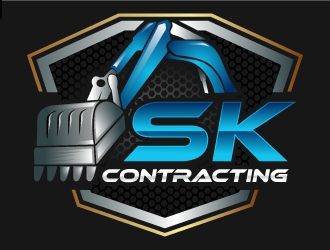 SK Contracting  logo design by MUSANG