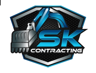 SK Contracting  logo design by MUSANG