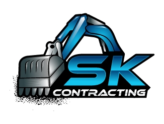 SK Contracting  logo design by MUSANG