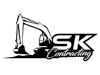 SK Contracting  logo design by MUSANG