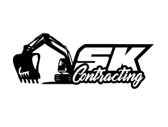 SK Contracting  logo design by PRN123