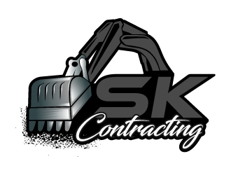 SK Contracting  logo design by MUSANG