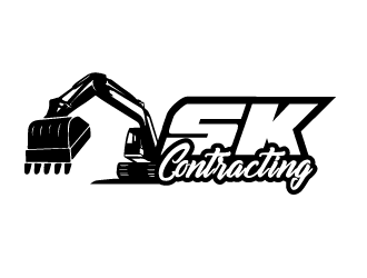 SK Contracting  logo design by PRN123