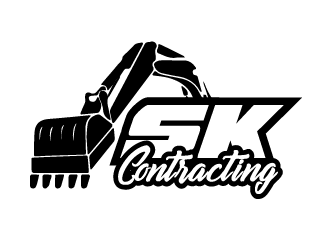 SK Contracting  logo design by PRN123