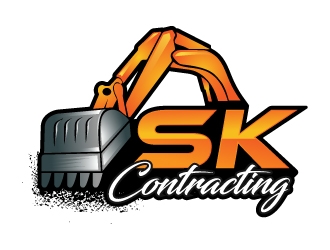 SK Contracting  logo design by MUSANG