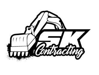 SK Contracting  logo design by PRN123