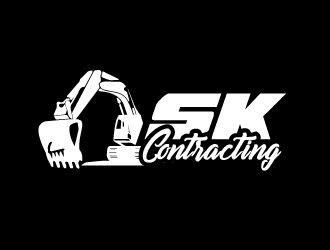SK Contracting  logo design by PRN123