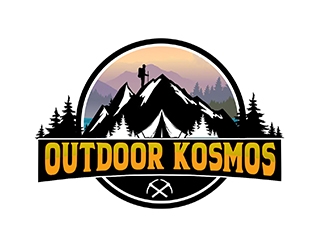 Outdoor Kosmos logo design by PrimalGraphics