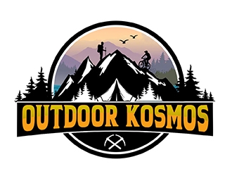 Outdoor Kosmos logo design by PrimalGraphics
