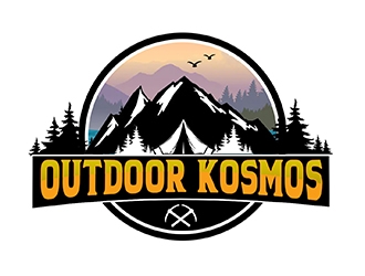 Outdoor Kosmos logo design by PrimalGraphics
