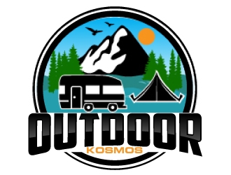 Outdoor Kosmos logo design by AamirKhan