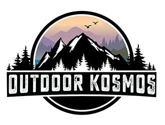 Outdoor Kosmos logo design by PrimalGraphics