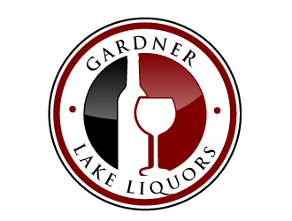 Gardner lake liquors logo design by AamirKhan