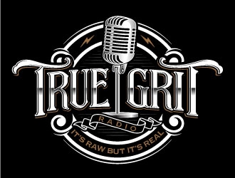 True Grit Radio  logo design by daywalker