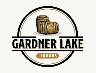 Gardner lake liquors logo design by Alfatih05