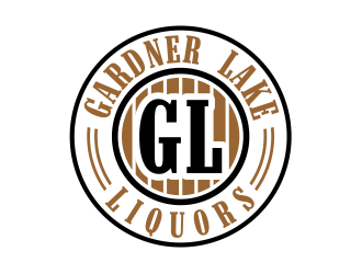 Gardner lake liquors logo design by cintoko