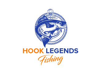 Hook Legends Fishing logo design by czars