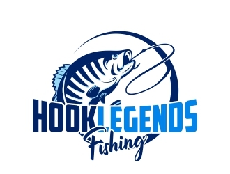 Hook Legends Fishing logo design by rizuki