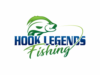 Hook Legends Fishing logo design by hidro