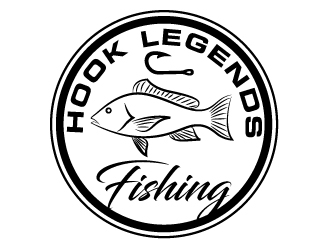 Hook Legends Fishing logo design by AamirKhan