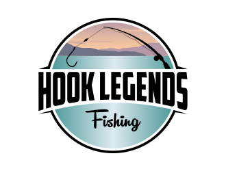 Hook Legends Fishing logo design by Kruger