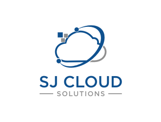 SJ Cloud Solutions logo design by mbamboex