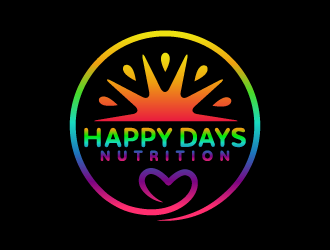 Happy Days NUTRITION logo design by Andri