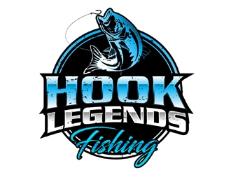 Hook Legends Fishing logo design by DreamLogoDesign