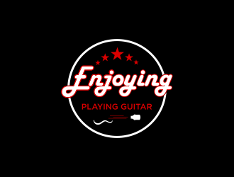 Enjoy Playing Guitar logo design by luckyprasetyo