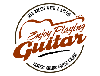 Enjoy Playing Guitar logo design by Coolwanz