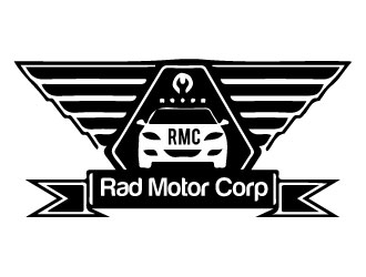 Rad Motor Corp; RMC logo design by faraz