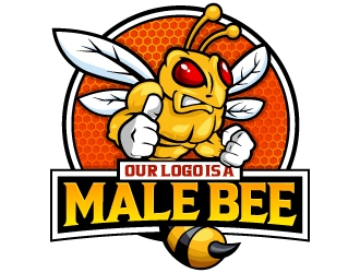 Our logo is a male bee logo design - 48hourslogo.com