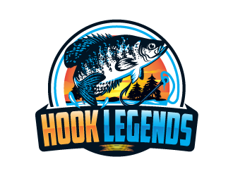 Hook Legends Fishing logo design by yans