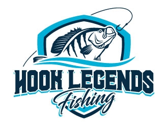 Hook Legends Fishing logo design by daywalker