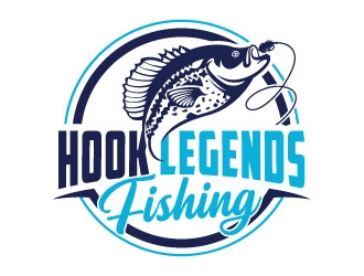 Hook Legends Fishing logo design by invento