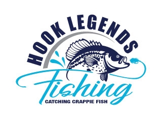 Hook Legends Fishing logo design by invento