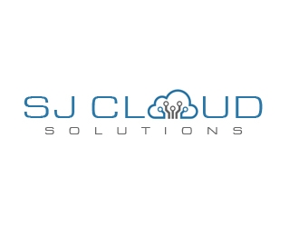 SJ Cloud Solutions logo design by gilkkj