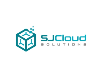 SJ Cloud Solutions logo design by pencilhand