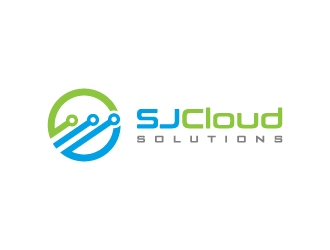 SJ Cloud Solutions logo design by pencilhand