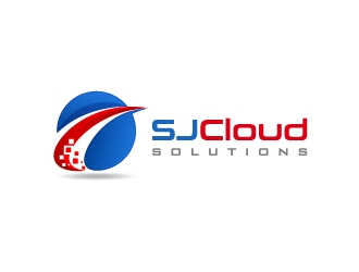 SJ Cloud Solutions logo design by pencilhand