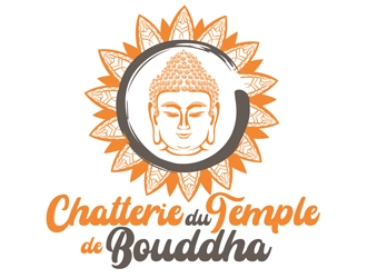 Chatterie du Temple de Bouddha logo design by DreamLogoDesign