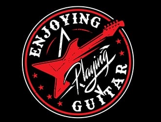 Enjoy Playing Guitar logo design by gogo