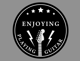 Enjoy Playing Guitar logo design by BeDesign