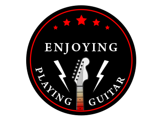 Enjoy Playing Guitar logo design by BeDesign
