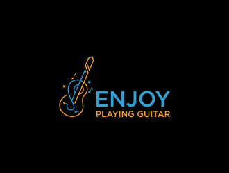 Enjoy Playing Guitar logo design by azizah