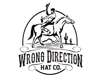 Wrong Direction  logo design by haze