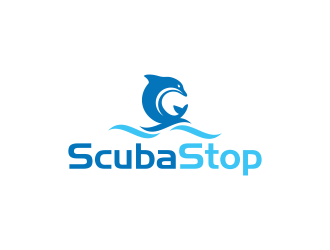 ScubaStop logo design by BlessedArt