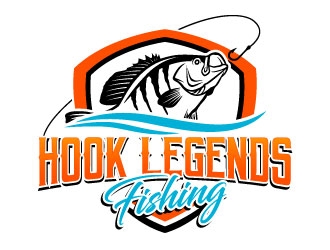 Hook Legends Fishing logo design by daywalker