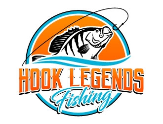 Hook Legends Fishing logo design by daywalker